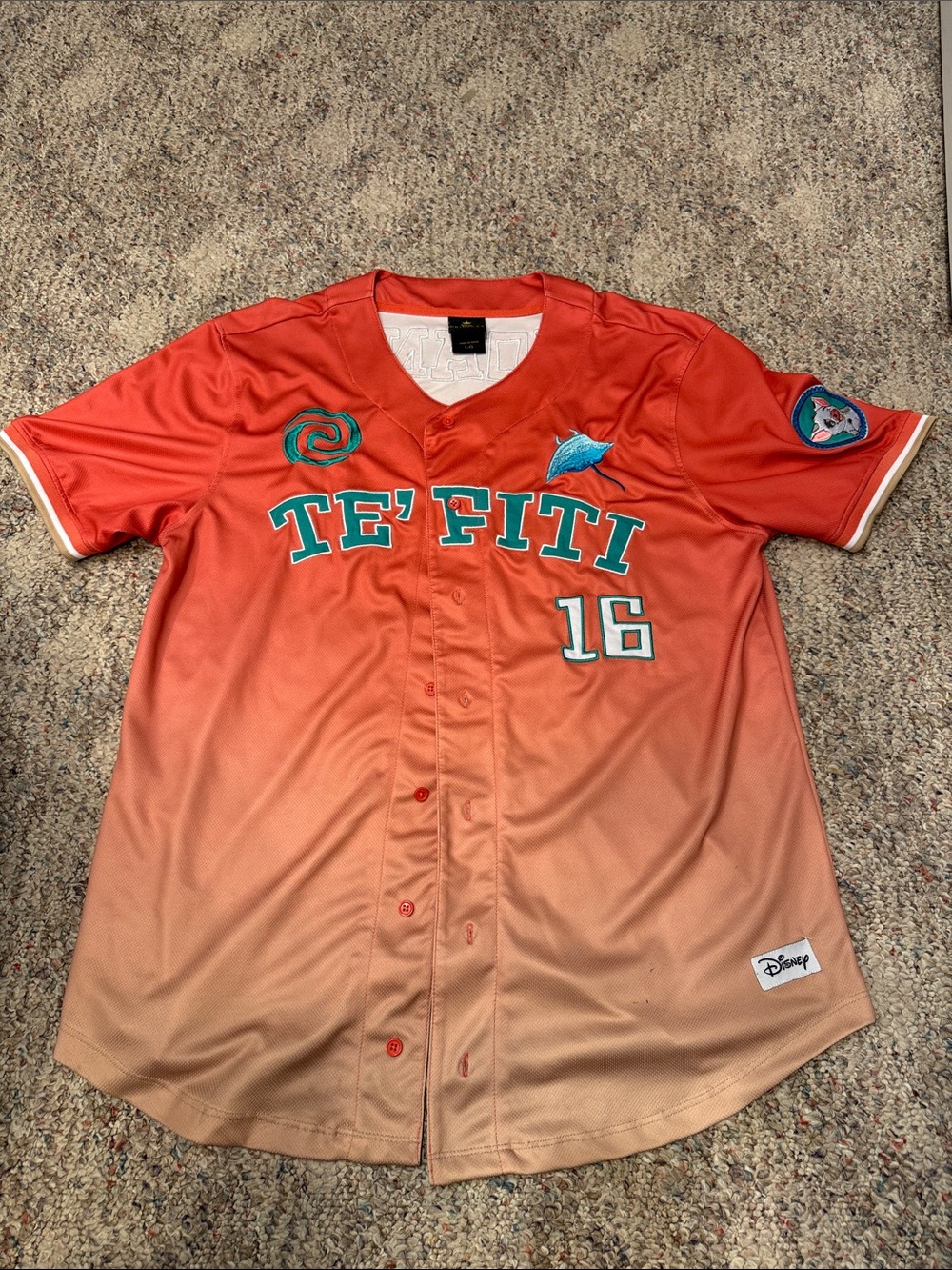Disney Moana BoxLunch Te'Fiti Ombre Baseball Jersey